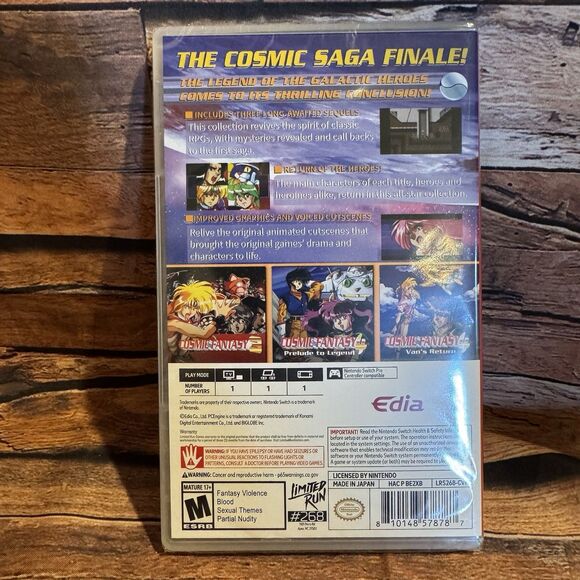 Cosmic Fantasy Collection 2 Nintendo Switch Limited Run Games #268 Edia NSW LRG - Picture 2 of 6